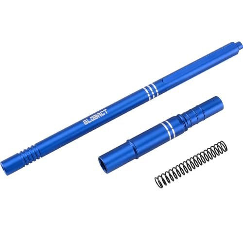 GLOBACT Aluminum Center Slider Driveshaft Set for ARRMA 1/8 Mojave 4X4 4S BLX Upgrade Parts Replace ARRMA ARA311170 Blue 1/8 rc parts