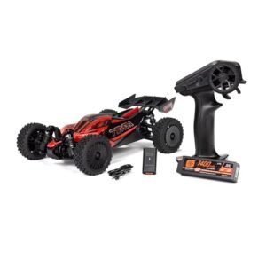 ARRMA Typhon GROM 4X4 223S BLX Brushless Scale RC Trucks 4x4 RTR Buggy with DSC Battery Charger Included Red ARA2306ST1