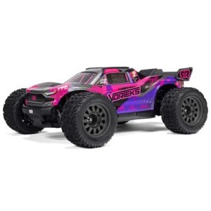 ARRMA RC Truck 1/10 VORTEKS 4X4 223S BLX BRUSHLESS Stadium RC Truck RTR Battery and Charger Not Included with DSC Purple ARA4305V4T3