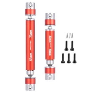 DEWOKI Graphite RC Parts Stainless Steel Drive Shafts 40mm 53mm for 1/24 AXIAL SCX24 AXI00001 AXI00002 AXI00006 RC Crawler Upgrade
