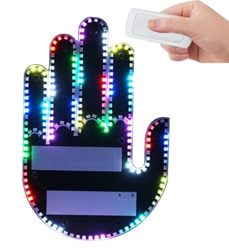 DABUDING Road Mate Hand LED Finger Lights Remote Control for Enhanced Road Interactivity Perfect for RC Plane Crashes Funny Moments