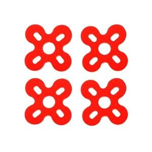 Brushless Motor Soft Mount Vibration Dampener Landing Pad RED 4PCS for 2205 2207 Drone Motors