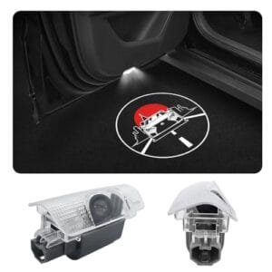 LED Car Door Logo Lights Laser RC Engines Projector Welcome Lamp Puddle Lights Kit for RC F