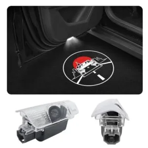 LED Car Door Logo Lights Laser RC Engines Projector Welcome Lamp Puddle Lights Kit for RC F