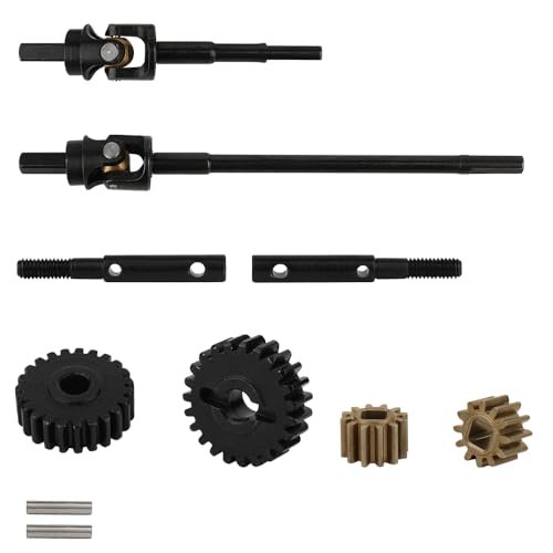 Pothyes Hard Steel Portal Axle Shaft Gear for 1 10 RC Crawler Car Axial SCX10 III AXI03006 AXI03007 Jeep Wrangler Hard Body RC AR45 Axle Metal Upgrade Part Front