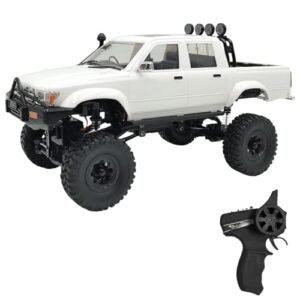 Dodoore RC Rock Crawler WPL C64 1 16 Scale RC Truck 2.4GHz Remote Control 4WD Off Road Crawler with LED Lights Perfect for Scale RC Forum Enthusiasts White