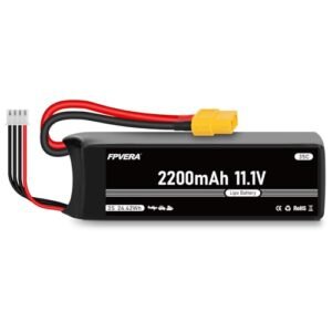 FPVERA 3s Lipo Battery 35C 2200mAh 11.1V with XT60 Connector Ideal for Free RC Plane Sim Enthusiasts