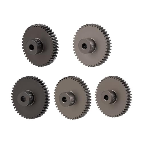 LSG 48P Pinion Gear Set 41T 42T 43T 44T 45T for 1/10 RC Motor Upgrade Compatible with 2.2 3.0 RC Tires