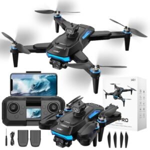 SkyTech Vision Pro Brushless Motor Drones with 4K Camera and Optical Kill Switch RC Planes Feature 5G FPV Handle Voice Gesture Control