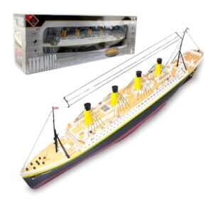 FunXylophy Titanic RC Boat Sinking 2.4G 3CH Remote Control Cruise Ship with LED Lights RTR Version