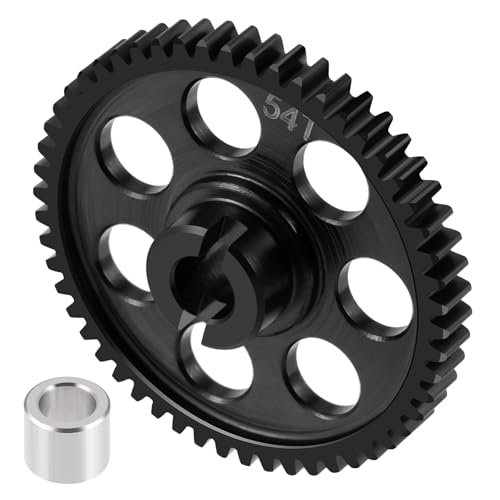 BRKRC 0.5 Module Spur Main Gear Steel 54T for RC Crane Whitehorse Traxxas Latrax Rally SST Teton 1/18 RC Car Upgrade Parts