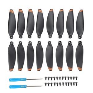 equlup 4 Pairs Drone Propellers, Brushless Drone Accessories Blades Kits 57.5x15mm / 2.3x0.6in Low Noise Quick Release Blades Props for Mini Drone