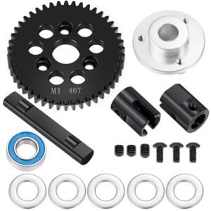 LSG 46T High Speed Differential Spur Gear Slipper Center Diff Spool Locker Set for Xtra Speed RC Arrma 1/7 6S Felony Infraction Limitless Mojave 1/8 Kraton Outcast Notorious Talion 6S BLX