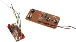 VintageTech 2Pcs 27mhz Four Way Remote Control Board Set for 1970s RC Cars DIY Toy Robot Projects