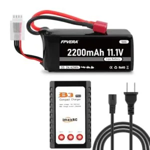 FPVERA 3S 11.1V 2200mAh LiPo Battery and B3Pro Charger Set for Xheli RC Helicopter Drones and Airplanes