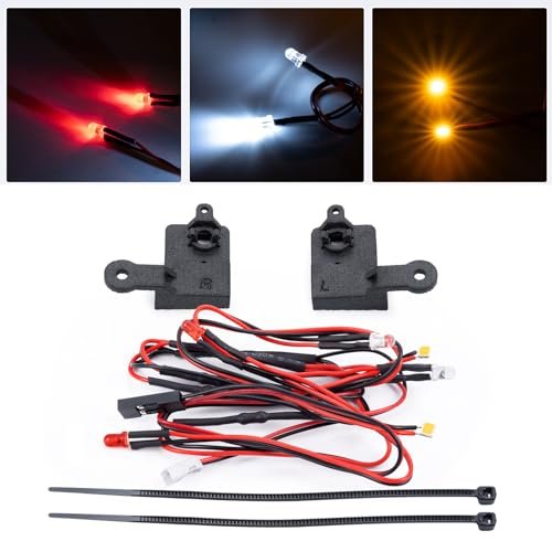 WEFEINO Resin RC Hydroplane Kits LED Light Upgrade for 1/18 Traxxas TRX4M F150 Crawler Car