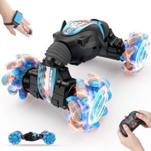 Gesture Sensing RC Stunt Car with Light Music 2.4GHz Remote Control Toy for Kids Ages 5 15