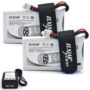 FrSky 7.4V 2200mAh Li Po Battery and B3 Charger Combo for Caterpillar RC Bulldozer Transmitters