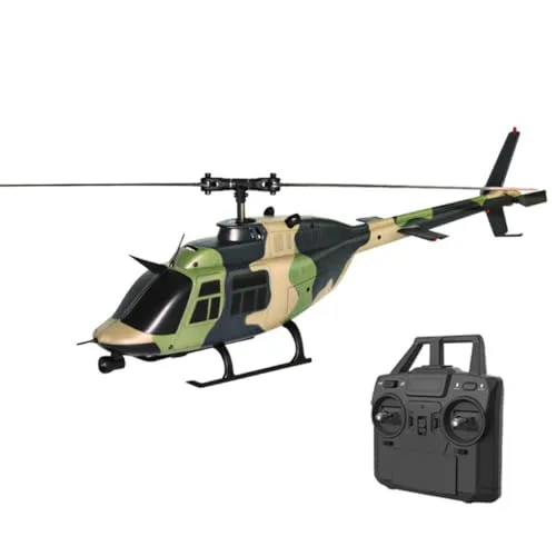 BrickCraftWorks C138 1/33 Scale Bell 206 RC Helicopter Mission in GTA Vice City Style 2.4G 6CH Flybarless with Optical Flow Positioning