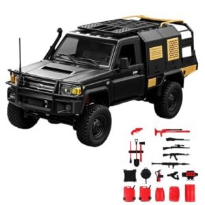 Skymaker MN82S LC79 1/12 Full Scale RC Truck 4WD Climbing Car with 1200mAh Battery and 2.4GHz Remote Control for Adults Black