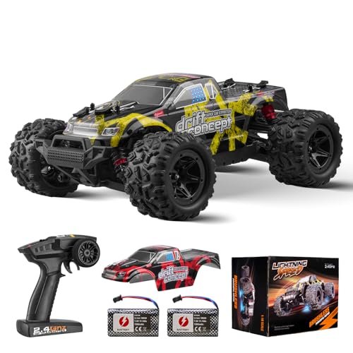 VEVOR 1/18 Scale RC Truck Brushless 4WD Off Road Remote Control Car 45 km/h High Speed Racing Toy with Extra Shell for Adults Kids