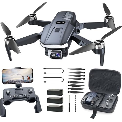 NAFYRE N11 PRO GPS Drone with Camera for Adults 4K UHD 90 Min Flight Time Long Control Range Auto Return Follow Me Brushless Motor 5G FPV RC Quadcopter for Beginners Deep Woods RC Tires