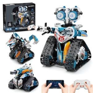 DOLIVE RC Monster Truck Grave Digger 1/10 Scale Remote Control Toy for Kids Ages 8 14 STEM Robotics Set with Rechargeable Battery 695 Pieces