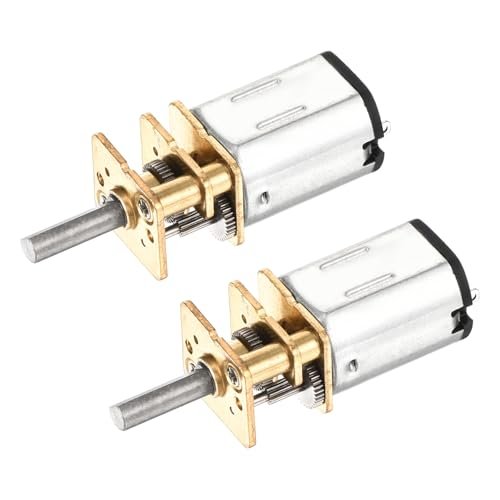 DMiotech 2Pcs 3V 500RPM Mini Metal Gearbox Motor for 46cc RC Engine DIY Toys and Robots