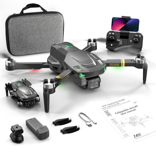 GD95 1080P HD Foldable Drone with Camera Gravity Control Gesture Selfie Altitude Hold 360 Flip One Key Start Beginner Friendly Toy for Kids
