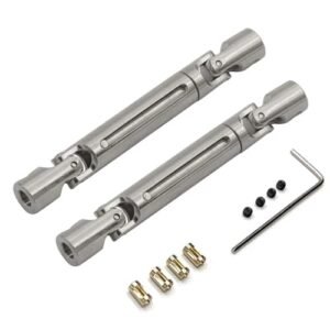 Camodo Gaming BeamNG Drive RC Cars FGUwNU Metal Drive Shaft Driveshaft Upgrade Parts Accessories for 1/12 Scale Models Silver