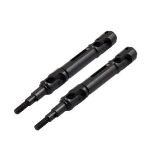 2 Pcs CVD Rear Drive Shaft Metal Upgrade Parts for MJX Hyper Go 14210 14209 1/14 RC Car Replacement Black Silver