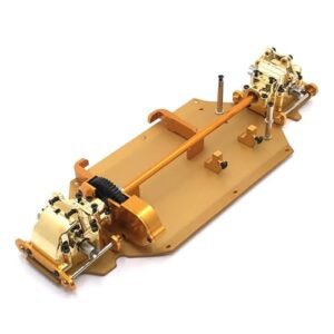 WLtoys 144010 144001 144002 RC Jet Buy Upgrade Metal Bottom Plate Gearbox Differential Center Drive Package Yellow