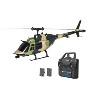 DERELOAS RC Helicopter for Adults 1 33 C138 Bell 206 with Optical Flow Positioning 2 Batteries 2 4G 6CH Remote Control Helicopter Single Propeller RC Airplane Toy Available at RC Willey Warehouse Address