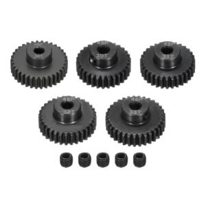 Rebower 48P Steel Pinion Gear Set 30T 31T 32T 33T 34T for 3.175mm Shaft RC Car Motor
