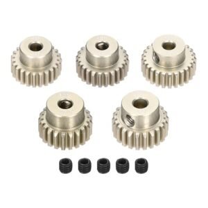 Rebower 5Pcs 48P Pinion Gear Set 21T 22T 23T 24T 25T for 3.175 mm Shaft Aluminium Alloy Pinion Gear with Screws for RC Motor Available at RC Willey Roseville CA Hours