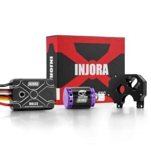 INJORA Dodge Viper RC Body Upgrade Kit with MBL32 ESC and 1721 Purple Viper Motor for 1/24 SCX24