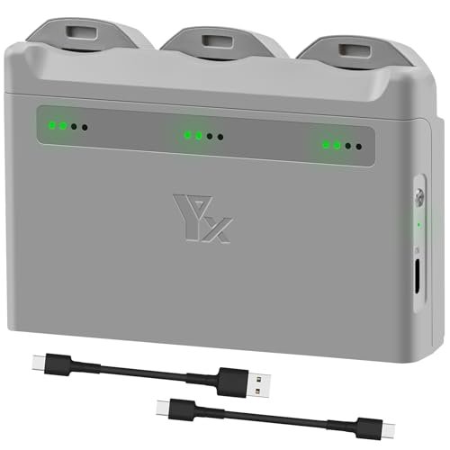 Anbee 3 Ports Battery Charger for DJI Neo Drone Multi Functional USB Charging Hub with PD65W Fast Charging