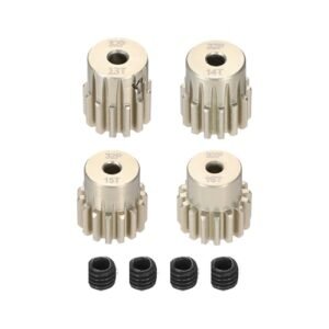 Propel RC Batwing Compatible Rebower 4Pcs 32P Pinion Gear Set 13T 14T 15T 16T for 3.175 mm Shaft Aluminium Alloy Pinion Gear with Screws