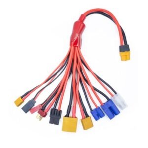 MEIVIFPV NRG22 10 RC Battery Charger Adapter 10 in 1 Multi Splitter Wire for TRX Tamiya Futaba JST XT90 XT60 XT30 EC3 EC5