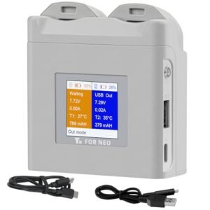 DJI Neo Drone LCD Multifunction Dual Battery Charger Fast Charge 2 Batteries Understanding RC Batteries