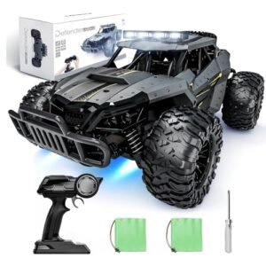 Tecnock Best 4WD RC Monster Truck 20 KMH High Speed Remote Control Car with 2.4GHz Anti Interference and Dual LED Headlights