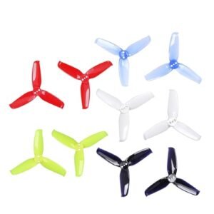 RC 2.5inch Toothpick Ducted Drones 2540 2.5X4X3 3 Blade Propeller 1.5mm Hole 4Pairs Clear