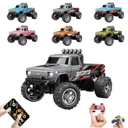 HobbyPlus RC Monster Truck 1/18 Scale 3 Channel 2.4G Remote Control Off Road All Terrain Vehicle with Lights for Boys Youth and Adults