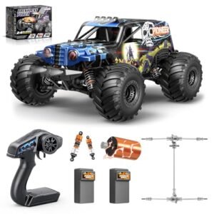 Womaqu 1 14 Brushless RC Cars for Adults with RC Car Shock Oil Max 42mph Electric 4WD High Speed Remote Control Car Two 2S Lipo Batteries