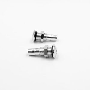 Prather RC Boat Parts 2PCS M8 Thread Silver Metal Water Outlet Nozzle for Motor Cooling 25mm Length
