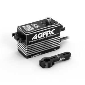 AGFRC 60KG High Torque 4 Pole Brushless Programmable Metal Gear Digital Servo Motor for RC Imaging 1/10 RC Car A66FHLW