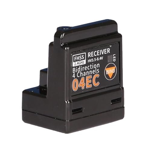 RHINOESC 04EC 2.4GHz 4CH S.BUS2 Receiver Compatible with FUTABA T FHSS Transmitter for Dumas RC Boats Cars and Trucks