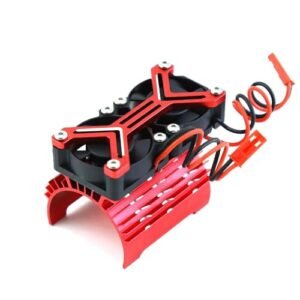 Knight Customs RC Parts 36mm Motor Heat Sink Cooling Fan Compatible with Axial SCX10 Traxxas TRX4 Tamiya 1/8 1/10 Scale Models Red
