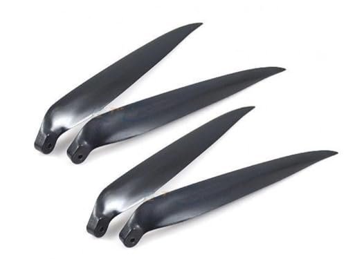 YJhGFqS 2 Pairs RC Glider Folding Propeller Prop 10x6 11x6 11x8 12x6.5 13x6.5 13x8 14x8 16x8 Inch for Parkzone Radian RC Glider