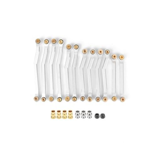 FEDCO Hobbyplus Arktos Steering Links Metal Linkage Upgrade for Mercedes 6x6 RC Truck 1/18 Scale Crawler
